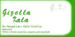 gizella kala business card